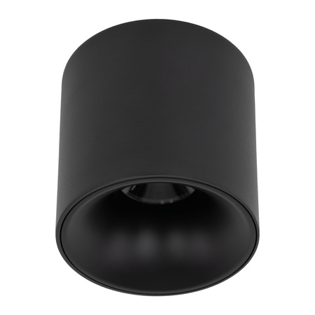 Czarna oprawa natynkowa o średnicy 9,6cm LED BLAZE BLACK CCT 18W Tk Lighting 18160