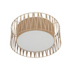 Plafon sufitowy wykonany z juty o średnicy 50cm HARMONY SABIA JUTA 4XE27 Tk Lighting 11464