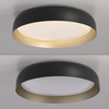 Okrągły czarny plafon sufitowy o średnicy 57cm LED sterowany pilotem OSKO Just Light 14216-18