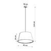 Lampa wisząca CONO 45 biała Sollux Lighting 2BM SL.0829