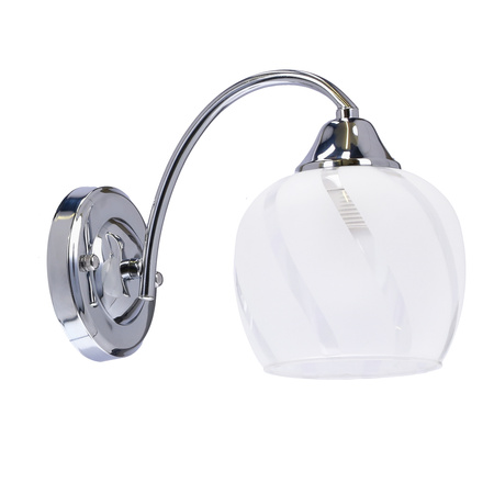 Prego lampa kinkiet chromowy 1x40w e27 klosz bezbarwny Candellux 21-09449