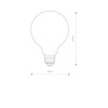 Żarówka szklana biała kula BULB GLASS BALL LED E27 8W 3000K Nowodvorski 9177