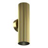 Mosięzny kinkiet ścienny LED ryflowany cylinder, światło góra dół, nowoczesny design Calipso C106WL-02-GU10-BS Maytoni