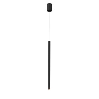 Cienka czarna lampa wisząca rurka do łazienki Elin 1xLED 3000K IP44 PL0123-BK Yaskr
