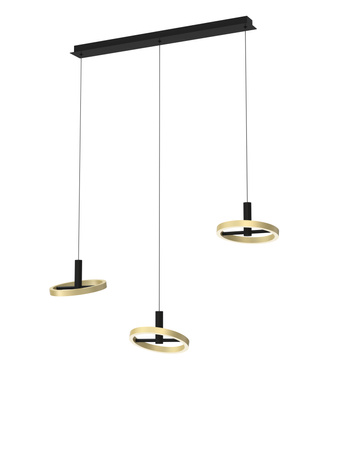 Lampa wisząca BREST potrójna na listwie LED Wofi Premium 7016-304 ze ściemniaczem