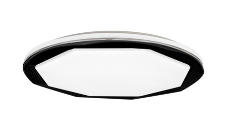 Lampa sufitowa plafon czarny OPTIMA 52W LED Milagro ML7053 sterowana pilotem