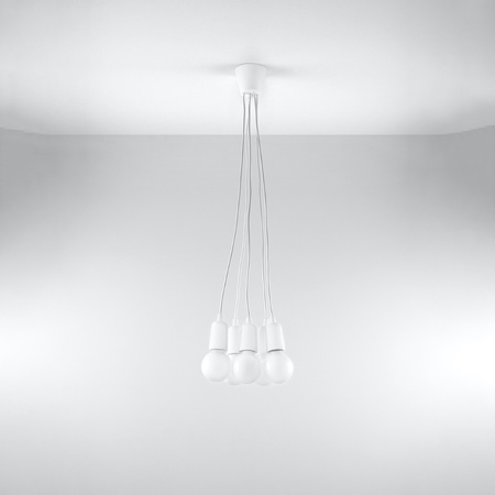 Lampa wisząca DIEGO 5 biała Sollux SL.0571