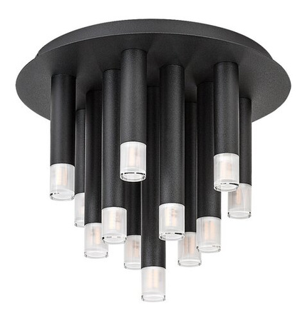 Czarna lampa sufitowa okrągła trzynaście tub G9x13 Ramira Rabalux 71354