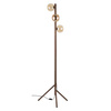 Drewniana lampa podłogowa ze szklanymi kloszami 3xG9 ESTERA WOOD ORZECH BURSZTYN Tk Lighting 16151