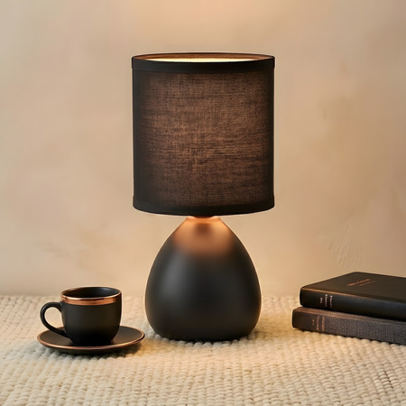 Lampka nocna Sabrina 1xE14 Czarny Milagro ML2770