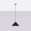 Lampa wisząca JAGA czarna Sollux SL.1320
