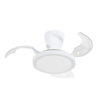 Biała lampa sufitowa z wentylatorem LED BREEZE WHITE Tk Lighting 18198