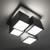 Czarna geometryczna lampa sufitowa TETRIS LED 3000K Just Light 14114-18