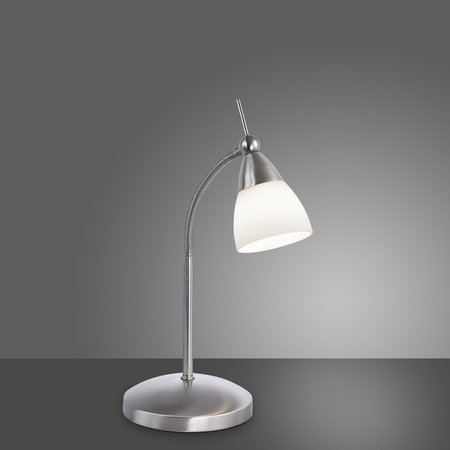 Lampka stołowa z wyginanym ramieniem STALOWY 1xG9 PINO Paul Neuhaus 4001-55
