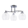 Prego lampa sufitowa chromowy 3x40w e27 klosz bezbarwny Candellux 33-09456