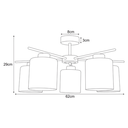 Lampa wisząca K-5812 z serii VANES Kaja Lighting