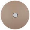 Lampa wisząca geometryczny metalowy cienki dysk w kolorze taupe z regulacją kąta zawieszenia PIATTO 1xGX53 fi 450mm Milagro MLP2914