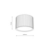 Oprawa natynkowa o średnicy 8,5cm FERRO CHAMPAGNE DOWNLIGHT+ GX53 Tk Lighting 11657