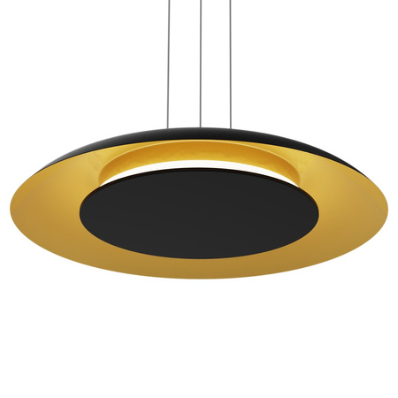 Lampa wisząca Piattino Czarny Złoty 30W LED 3000K-4000k-6000K Milagro ML1815