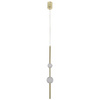 Lampa wisząca Vaku złota LED 4000K Light Prestige LP-719/2P GD