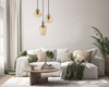 Lampa wisząca Fanda 3xE27 Italux PND-31882-3A-GD-AMB