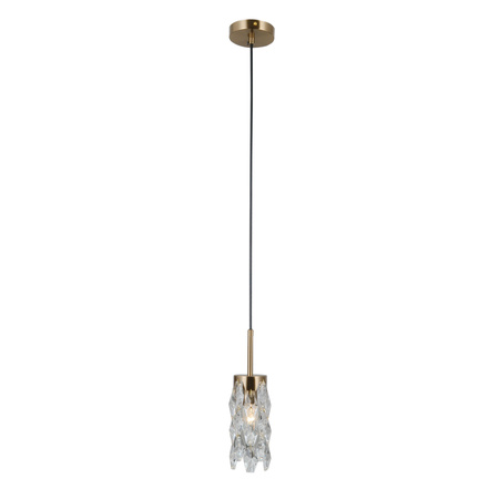 Pojedyńcza lampa wisząca w kolorze złotym 1xE14 Zorta Italux PND-33588-1-HBR
