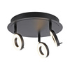 Lampa sufitowa trzypuktowa w kolorze antracyt LED 3000K IP44 SILEDA Paul Neuhaus 6788-13