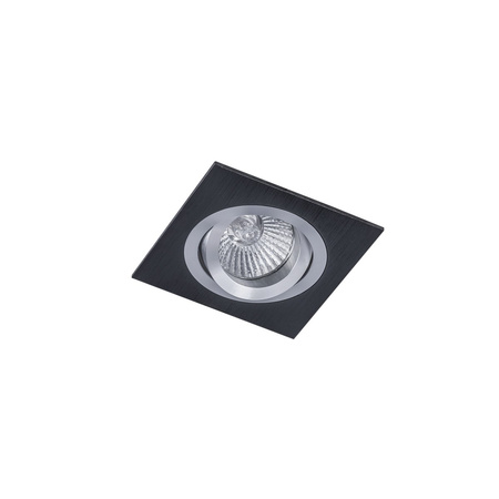 Czarna kwadratowa oprawa podtynkowa Mooty BL Italux MQ71805-1AB-0