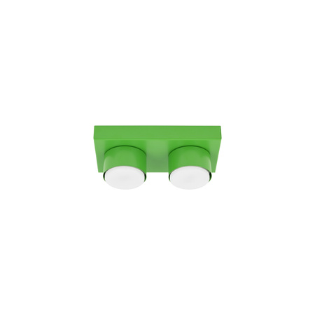 Dwupunktowa zielona lampa sufitowa BRIX GREEN 2xGX53 Tk Lighting 11286