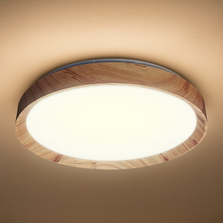 Plafon imitacja drewna ORINOKO 36W LED 4000K Ø480 Milagro ML1840