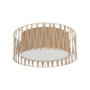 Plafon sufitowy wykonany z juty o średnicy 50cm HARMONY SABIA JUTA 4XE27 Tk Lighting 11464