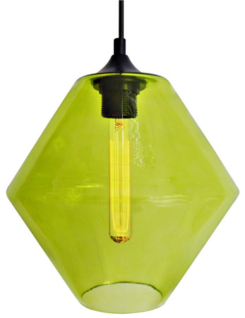 BREMEN LAMPA WISZĄCA 20 1X60W E27 KLOSZ ZIELONY + ŻARÓWKA Candellux 31-36353