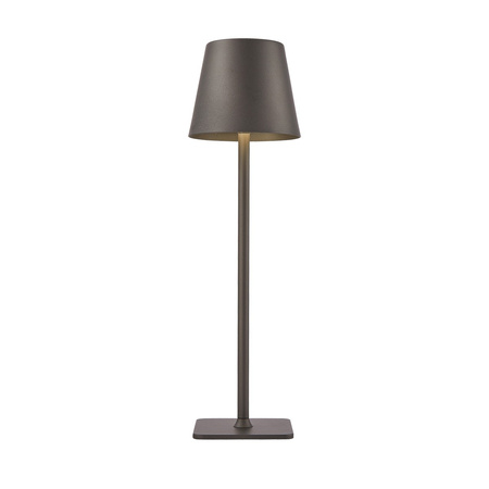 Lampka stołowa przenośna ładowana USB IP54 grafitowa Atlis Italux TB-2821-GR