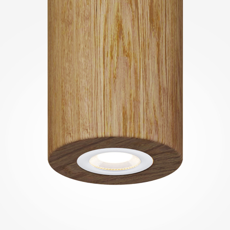 Lampa wisząca tuba drewniana Basic Texture LED Maytoni MOD461PL-L5BGK