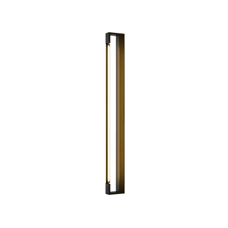 Czarny podłużny kinkiet do łazienki 90cm ruchomy LED 3500K Flexia IP44 WL0121-L-BK Yaskr