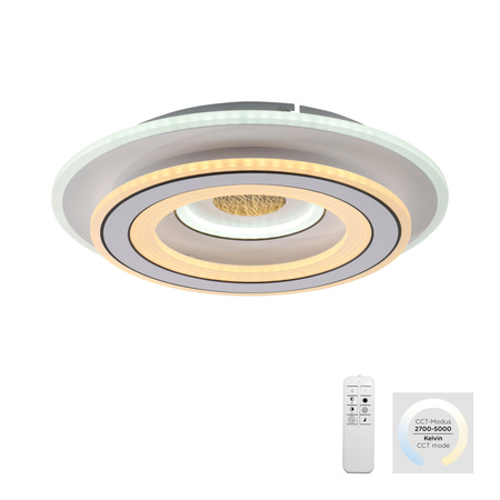 Okrągły plafon sufitowy zmiana barwy światła TOLAGO LED sterowany pilotem Just Light 14282-16