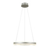 Lampa wisząca srebrny okrąg 50cm LED Morte Italux PND-34535-M-SILV