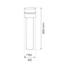 Słupek Ogrodowy Mia 1xE27 IP44 80cm Eko-Light EKO1707