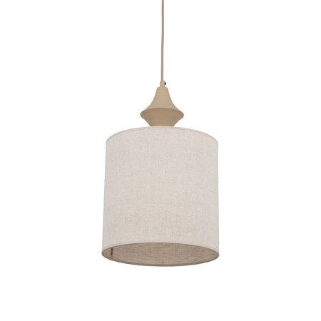Pojedyńcza lampa wisząca abażur 25cm z lnu AMURA SABIA 1xE27 Tk Lighting 11437