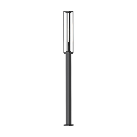 Wysoka 220cm grafitowa lampa stojąca do ogrodu 1xE27 Cell O452FL-01GF3 Maytoni