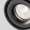 Ruchoma czarna oprawa sufitowa natynkowa YIN Maytoni C084CL-15W4K-D-B