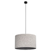 Lampa wisząca z tkaniny o średnicy 50cm VELLUM BLACK 500 1xE27 Tk Lighting 10751