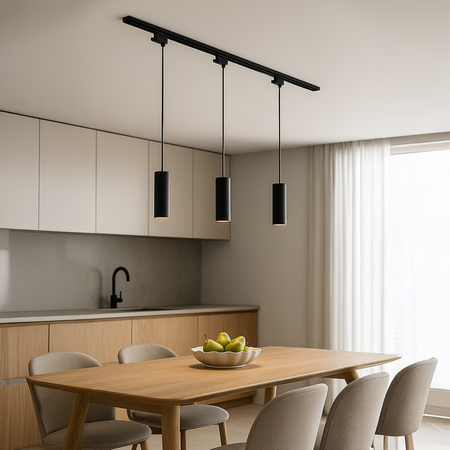 Oprawa Pipe Track Zwis Czarny 1xGU10 3-obwodowy Milagro ML2064