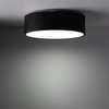 Plafon czarny do łazienki 40cm LIVO BLACK M IP54 3xE27 Tk Lighting 10986