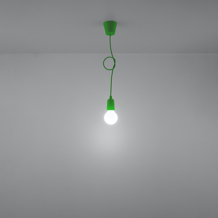 Lampa wisząca DIEGO 1 zielony Sollux SL.0581