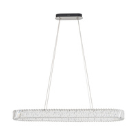 Lampa wisząca kryształowy owal 120cm 3000K LUXORA LED Nowodvorski 11707