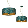 Lampa wisząca ZIGGY WHITE Gold/Bottle green 3xE27 MLP7580