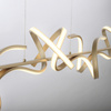 Lampa wisząca zawijana nad stół w kolorze matowego mosiądzu CURLS LED 3000K z funkcją SimplyDim Just Light 19033-60 
