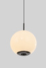 Lampa wisząca jedynka LED Luberon czarny chrom Aviano Lighting 6051-105