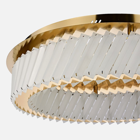 Lampa sufitowa złota Deluxe okrągła 53cm 24W LED Milagro ML2783